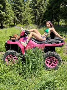 My pink atv