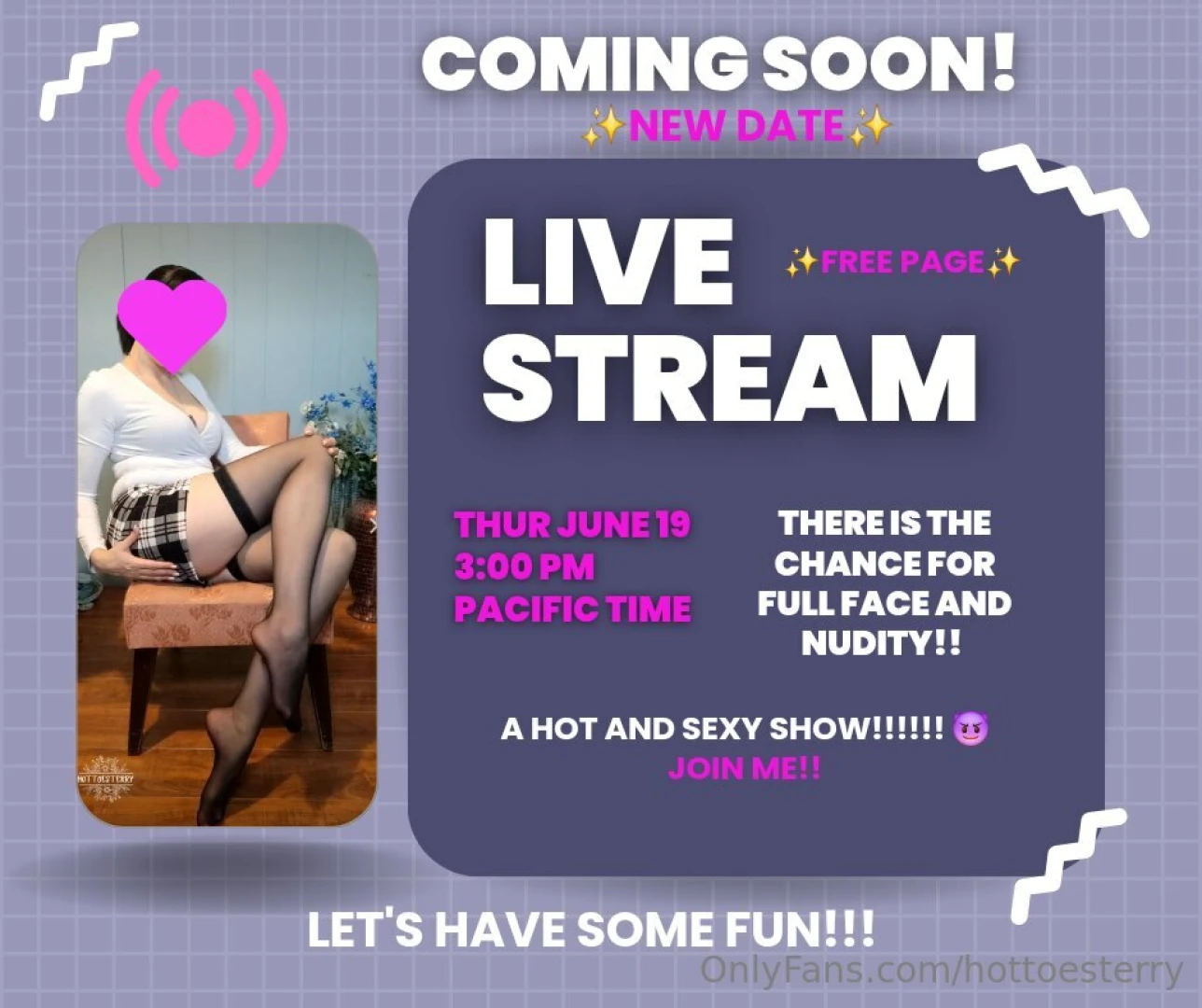 Live show coming let s try this again shall we join me here on my free 