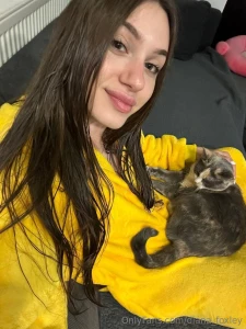 It s a bit chilly at home so my terry always comes to warm me up after