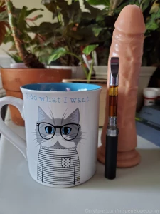 The best part of waken up is folg a dick by your cup