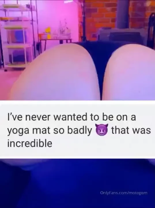 O shit i got really naughty on my yoga mat look and see 