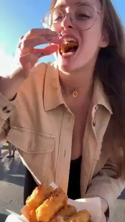 Come see what else i try with food amelia-wet-angel 