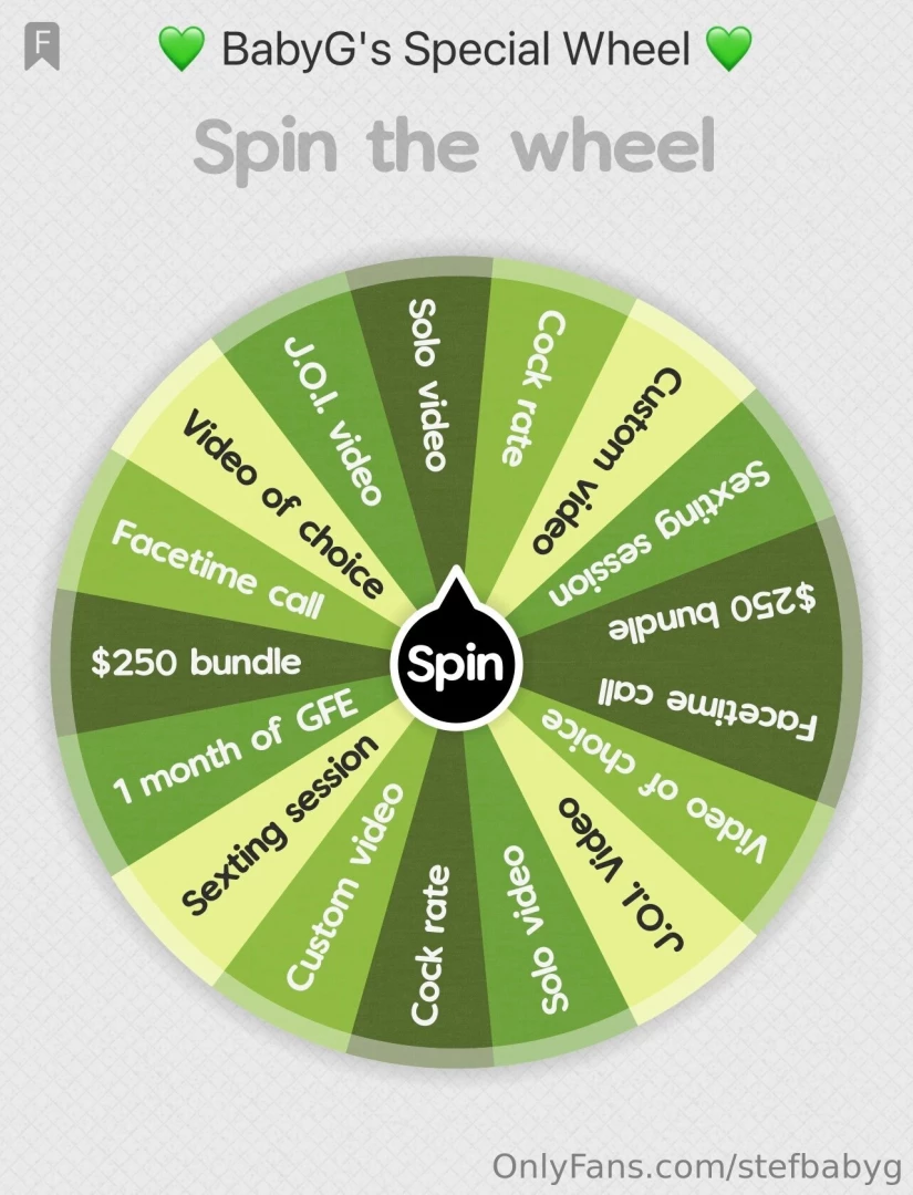 Tip to spin and get naughty rewards 1 spin 30 2 spins 40 4 spins 55 