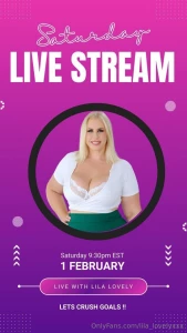 Join me live lila_lovely tomorrow 9 30 pm
