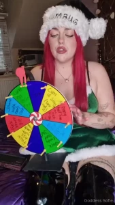 Festive task spins 1 spin - 6 2 spins - 10 1 go per person