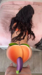 Boy girl orange lingerie outfit and curly hair bj doggy reverse part 2
