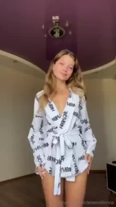 Oh how i m not ashamed to wear such a short robe and and without