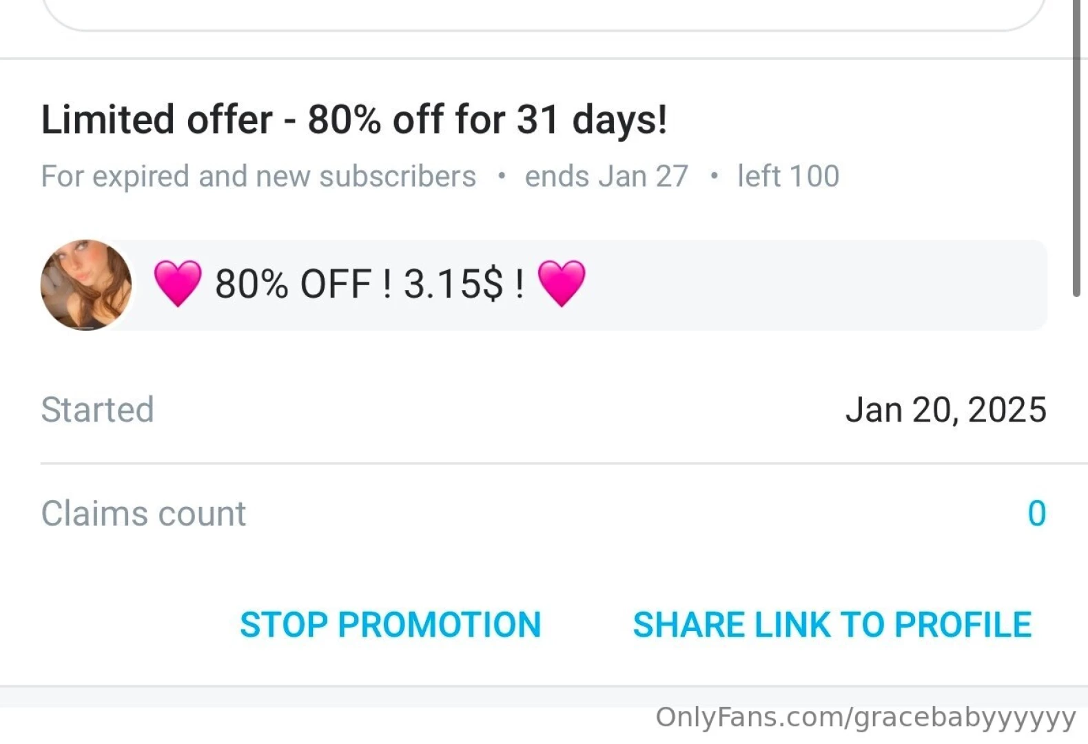 Sale for my birthday 80 off 3 15 sale expires on my birthday january 