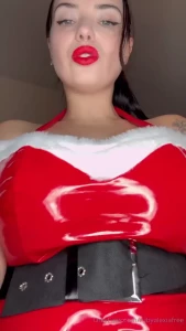 Dressed as mistress claus i m here to fuck your brains out on this