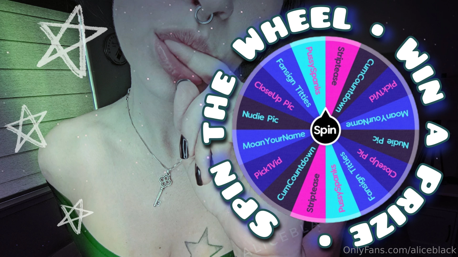 Show me your playful side get a guaranteed prize from my wheel when 