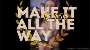 New make it all the way to 150 8 38min here s a little cum challenge