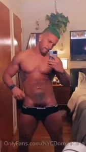 I got a haircut and buzzed my body but kept the bush and belly fur part 1