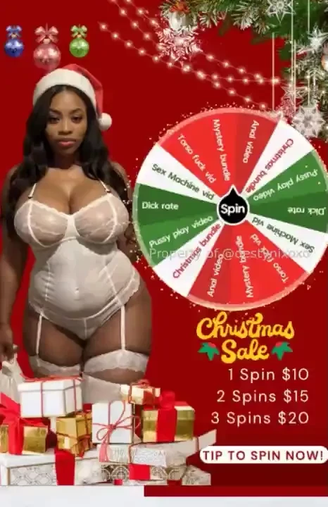 Spin my wheel baby got so many juicy goodies for you can t wait to see 
