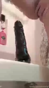 Little before work playing in the morning hugedildo fyp gape gaping