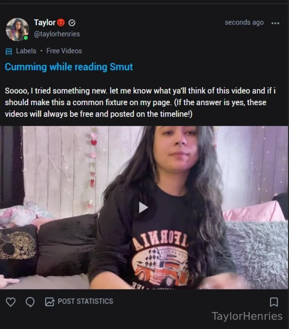 Just posted a completely free video of me cumming from my lovense toy 