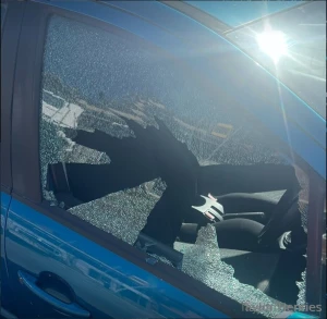 Sooo my car window just got smashed my neighbour somehow managed to