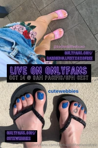 Monday oct 14th im going live again with my cute friend cutewebbies on