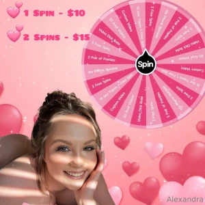 Valentine s day wheel spin bigger prizes smaller prices 10 spins