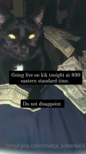 Going live on kik tonight at 830 pm est 8 5mill do not disappoint