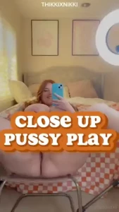 Close up pussy play so pink so wet