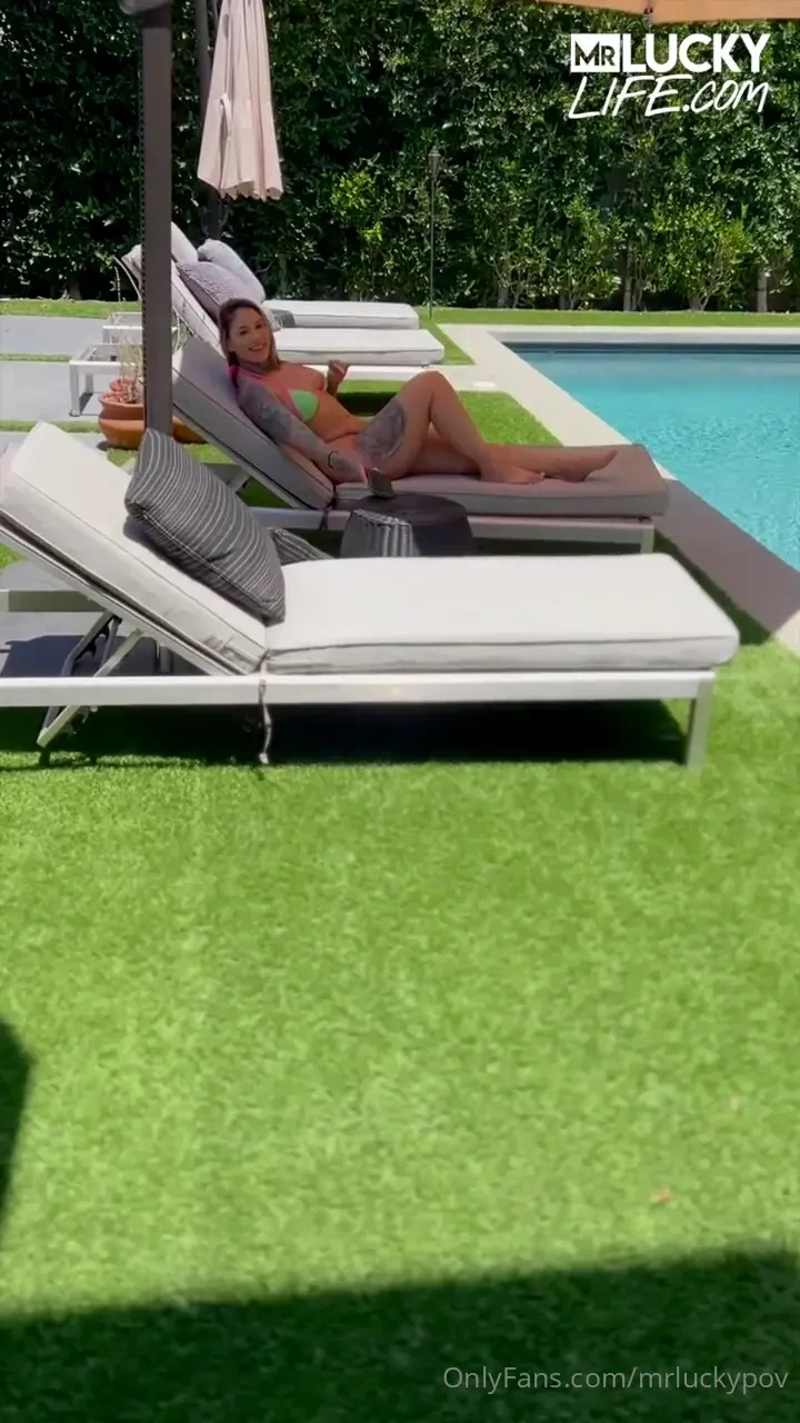 New mrluckylife scene poolside pics with giuliana giulianacabrazia_ 