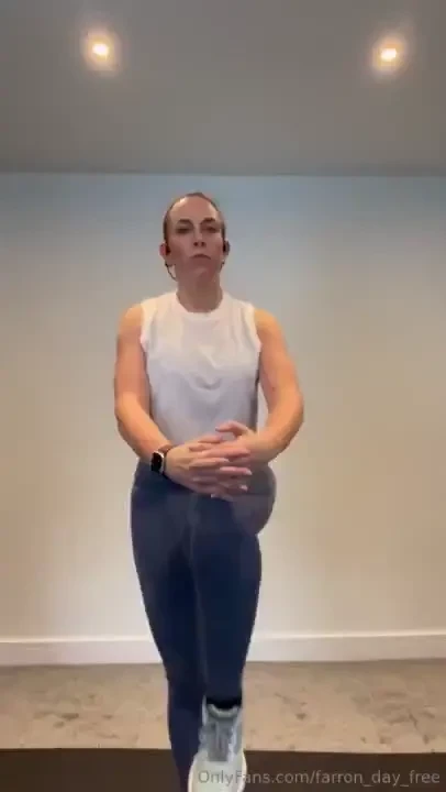 Oh new gym clothes and a video of me warming up enjoy love farron xx part 1 