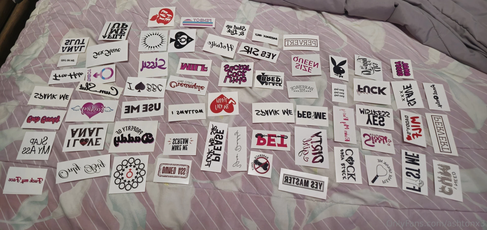 All my naughty tattoos 