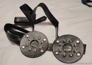 My new nipple boob spikes 2 of them have holes for nipple clamps