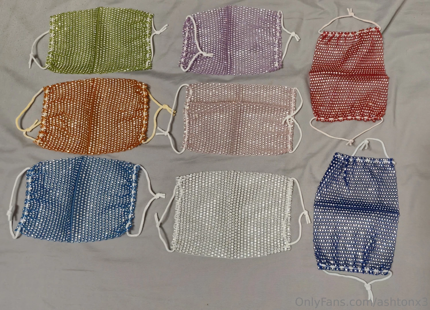 My new bejeweled masks 