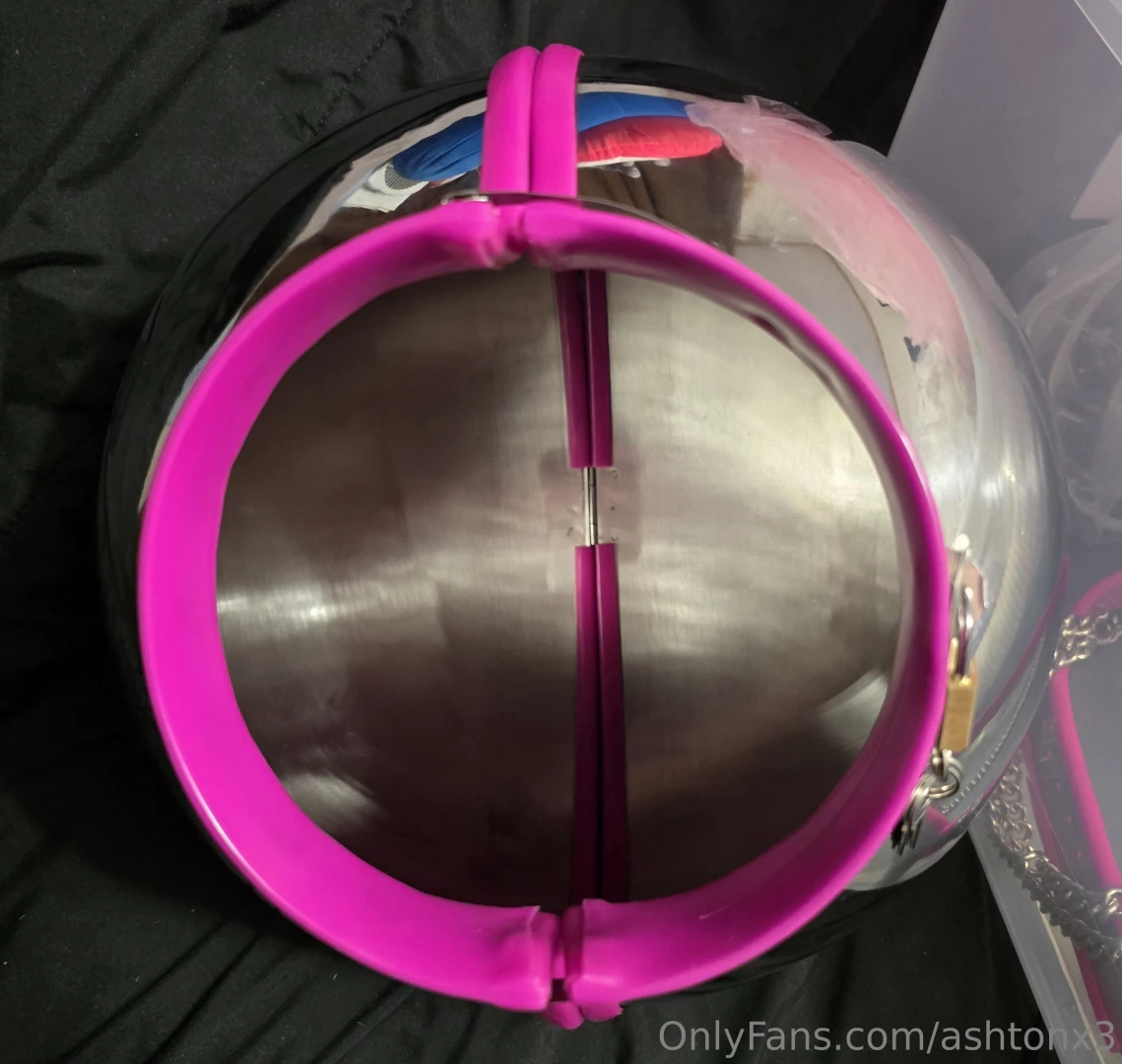 My bdsm helmet will someone lock it on me and tease me so i moan part 1 