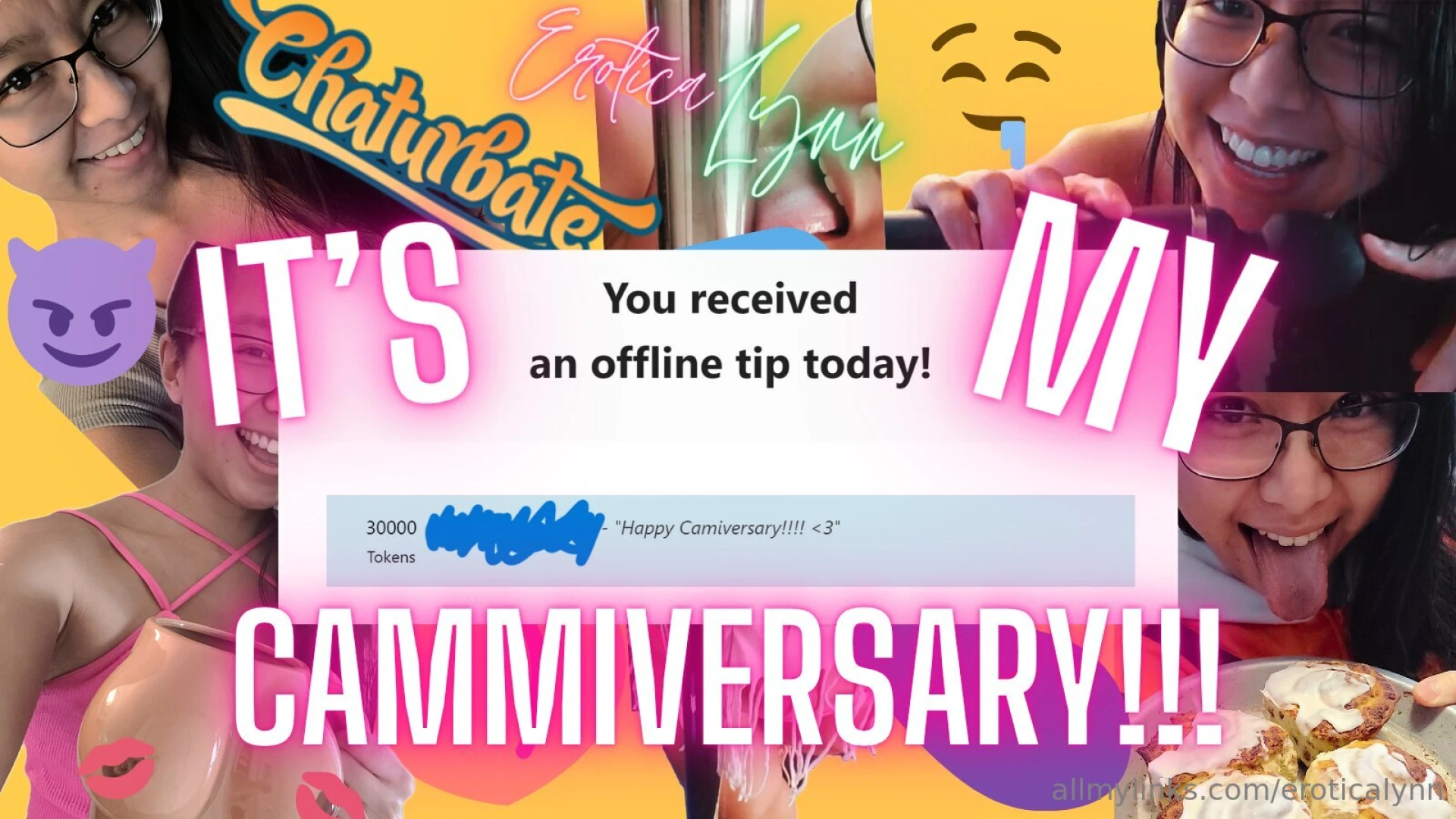 Let s make it rain on my live cam broadcast today to celebrate my 