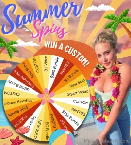 Summer spins are on baby wanna play with me let s see how lucky you