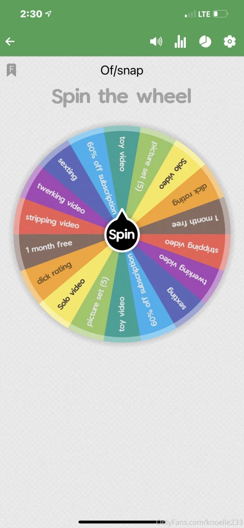 1 spins till 10pm central time 