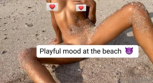 Playful mood at the beach video exclusive for vips