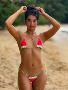 Caribbean with a watermelon bikini the sun is shining brightly and the part 2