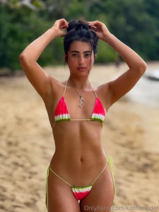 Caribbean with a watermelon bikini the sun is shining brightly and the part 3