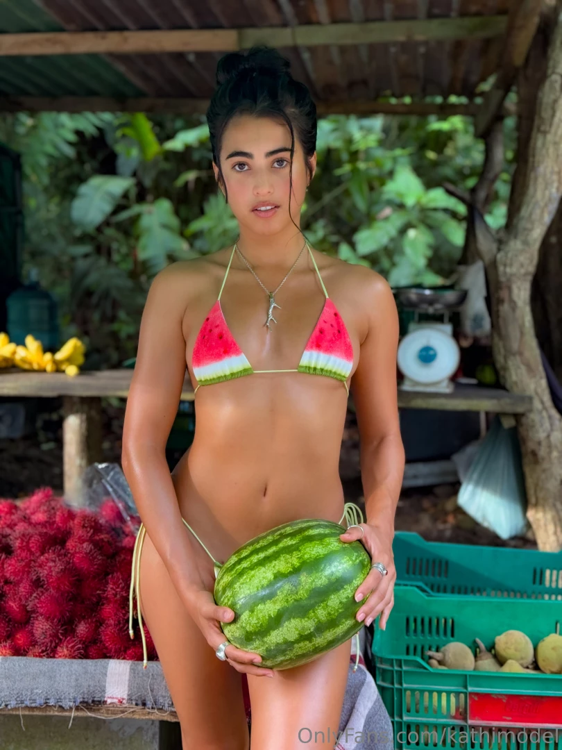 Caribbean with a watermelon bikini the sun is shining brightly and the part 1 