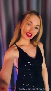 Streaming right now in classic black outfit