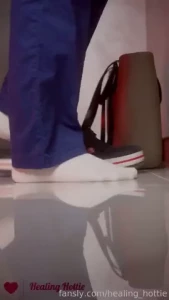 Butt plug secret under the scrubs i was feeling really horny and