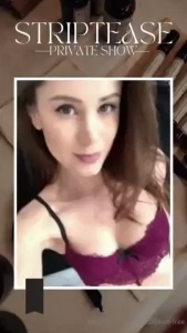 Can i give you a private show i want to playfully take my lingerie off part 1