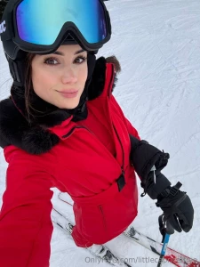 Skiing or snowboarding