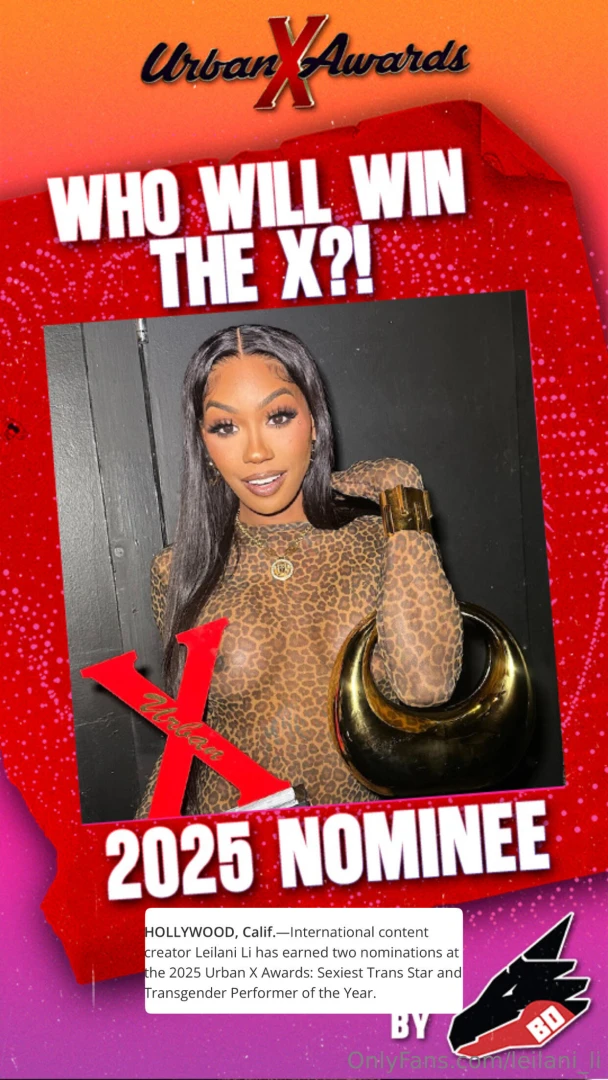 Just reminding ya ll that i have two nominations at the 2025 urban x 