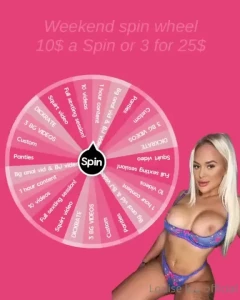 Only for weekends nbsp weekend spin wheel on sale 7 a spin or 3 for 20