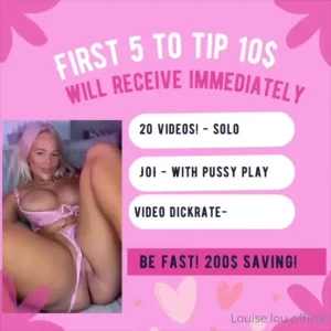 5 spaces only tip 10 to save 200