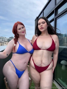 Just two curvy girls enjoying the hot weather together oh and thank part 1