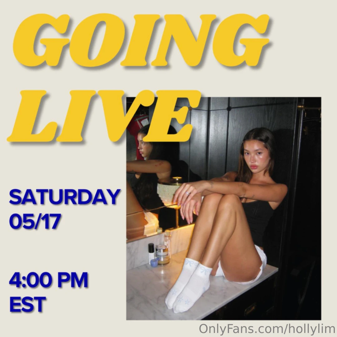 Going live on saturday at 4 00 pm est 