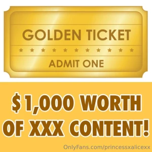 The golden ticket one lucky sub can claim the golden ticket amp part 1