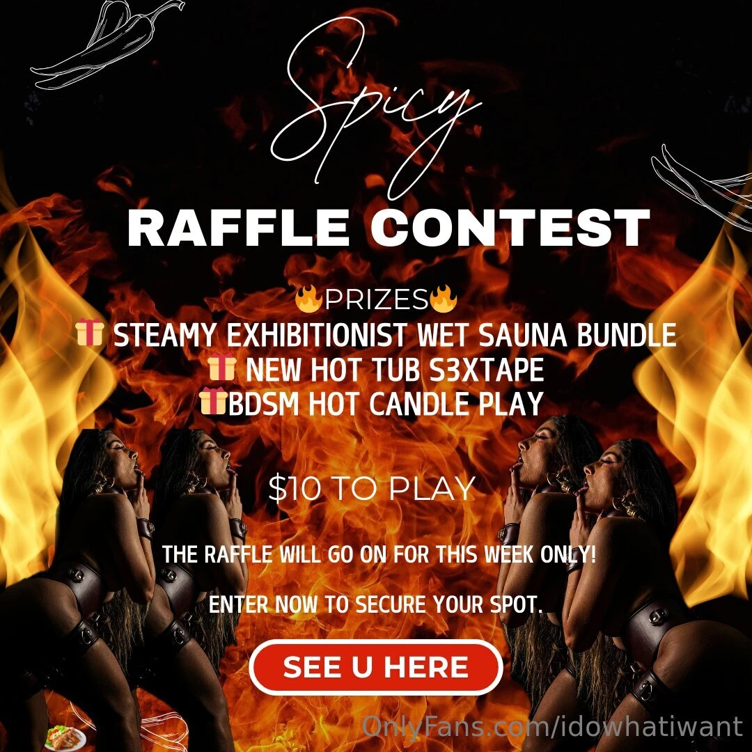 It is time for spicy raffle contest here s how it works whether you 