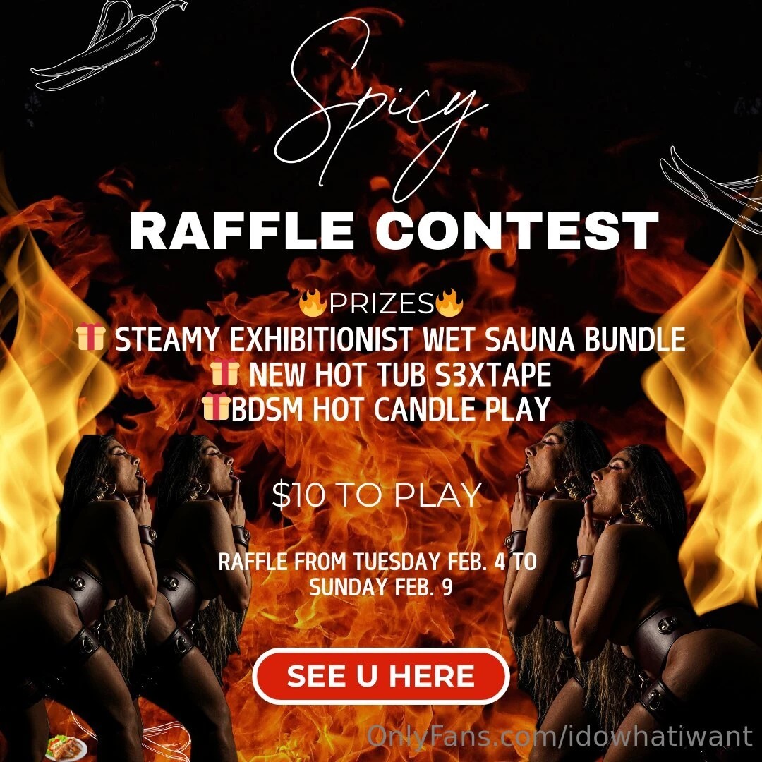 It is time for spicy raffle contest here s how it works whether you part 1 