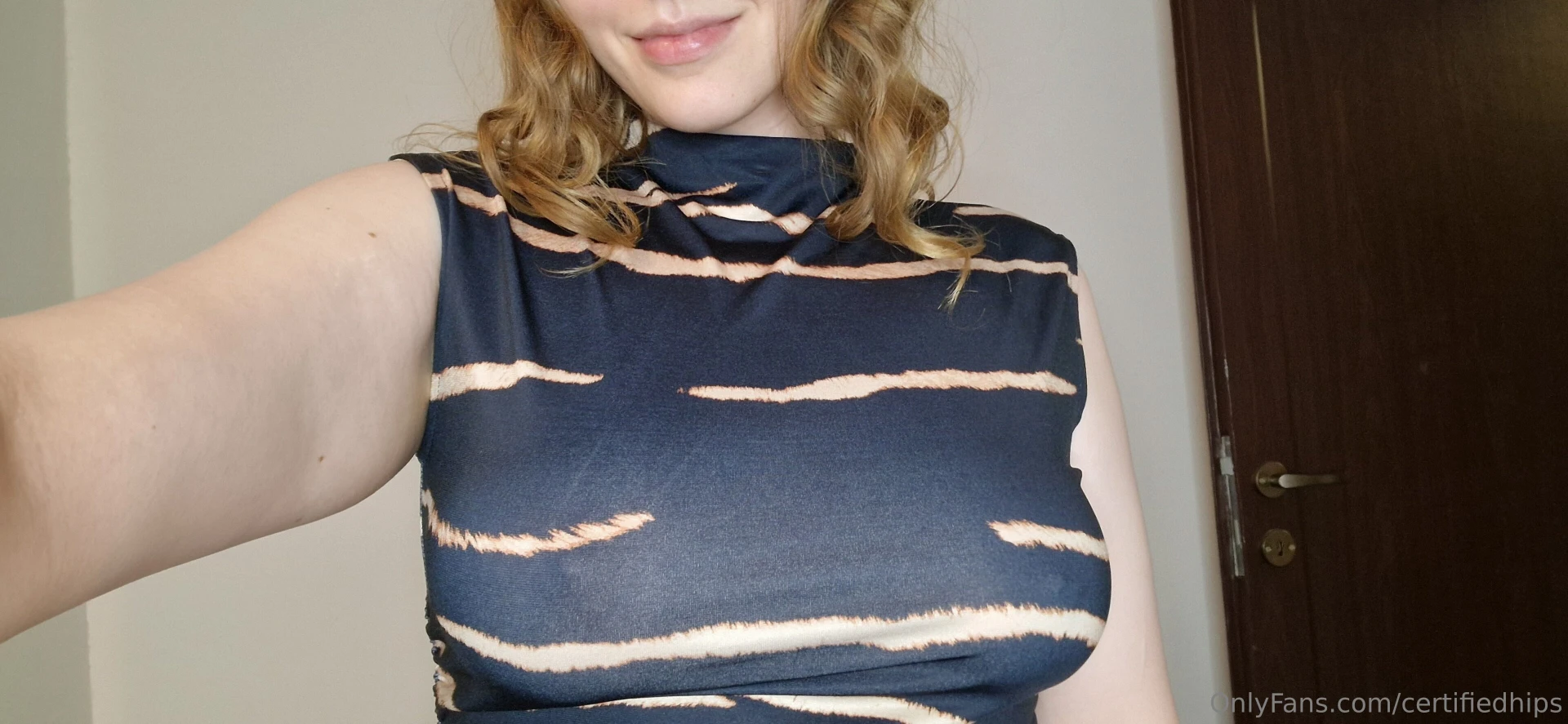 Wearing a naughty see-through outfit 